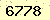 請輸入此驗證碼 : 6778