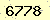 請輸入此驗證碼 : 6778