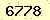 請輸入此驗證碼 : 6778