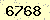 請輸入此驗證碼 : 6768