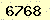 請輸入此驗證碼 : 6768