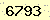 請輸入此驗證碼 : 6793