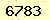請輸入此驗證碼 : 6783