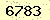 請輸入此驗證碼 : 6783