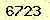 請輸入此驗證碼 : 6723