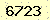 請輸入此驗證碼 : 6723