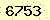 請輸入此驗證碼 : 6753