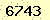 請輸入此驗證碼 : 6743