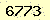 請輸入此驗證碼 : 6773