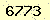 請輸入此驗證碼 : 6773