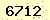 請輸入此驗證碼 : 6712