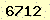 請輸入此驗證碼 : 6712