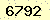 請輸入此驗證碼 : 6792