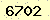 請輸入此驗證碼 : 6702