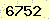 請輸入此驗證碼 : 6752