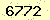 請輸入此驗證碼 : 6772