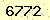 請輸入此驗證碼 : 6772