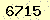 請輸入此驗證碼 : 6715