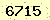 請輸入此驗證碼 : 6715