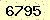 請輸入此驗證碼 : 6795