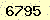 請輸入此驗證碼 : 6795