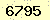 請輸入此驗證碼 : 6795