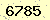 請輸入此驗證碼 : 6785