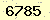請輸入此驗證碼 : 6785