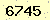 請輸入此驗證碼 : 6745