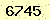 請輸入此驗證碼 : 6745
