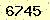 請輸入此驗證碼 : 6745