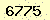 請輸入此驗證碼 : 6775