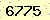 請輸入此驗證碼 : 6775
