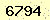 請輸入此驗證碼 : 6794