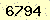 請輸入此驗證碼 : 6794