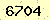 請輸入此驗證碼 : 6704