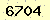 請輸入此驗證碼 : 6704