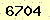 請輸入此驗證碼 : 6704
