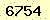 請輸入此驗證碼 : 6754