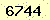 請輸入此驗證碼 : 6744