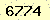 請輸入此驗證碼 : 6774