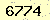 請輸入此驗證碼 : 6774