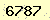 請輸入此驗證碼 : 6787