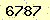 請輸入此驗證碼 : 6787