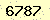請輸入此驗證碼 : 6787