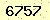 請輸入此驗證碼 : 6757