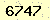 請輸入此驗證碼 : 6747