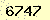 請輸入此驗證碼 : 6747
