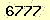 請輸入此驗證碼 : 6777