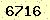 請輸入此驗證碼 : 6716